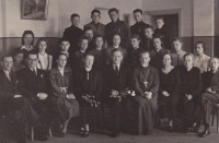 Rīgas 9. krievu pamatskolas pedagogu kolektīvs. 20. gadsimta trīsdesmito gadu beigas
